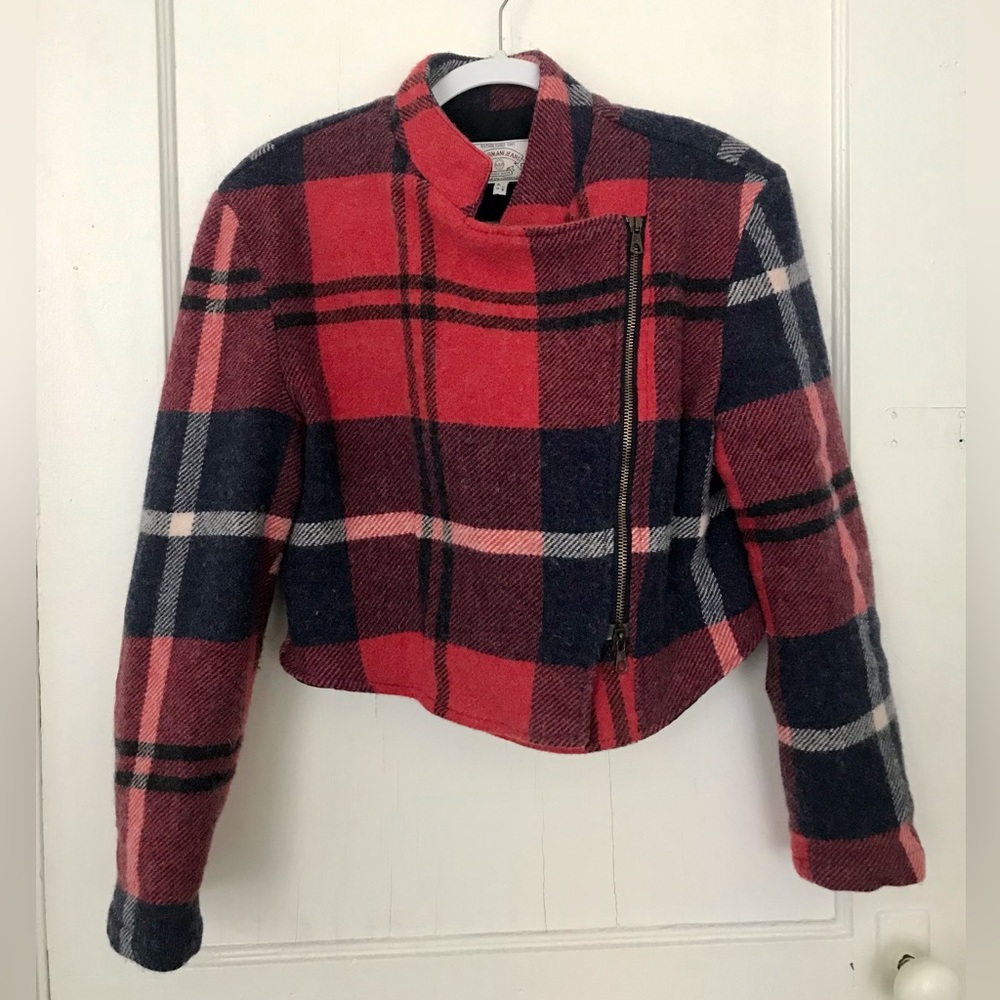 Armani Rider-Style Plaid Jacket